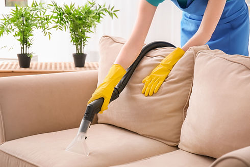 Vacuuming Couch